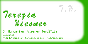 terezia wiesner business card